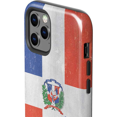Dominican Republic Flag Distressed iPhone 12 Pro Impact Case